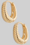 Coil Shape Huggie Earrings 