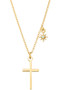 Gold Dipped Cross Pendant Necklace - #70629-G37