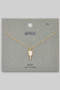 Brass Pickleball Cz Pave Pendant Necklace