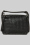 Faux Leather Woven Cross And Tote Bag