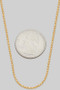 Stainless Steel Ball Chain Necklace - #ENA517