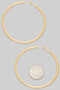 Chunky Hoop Earrings 