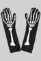 Halloween Hand Bone Long Gloves - #KG23619