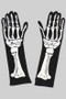 Halloween Hand Bone Long Gloves - #KG23620