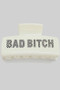 Acrylic Checker Bad Bitch Print Hair Clip