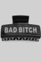 Acrylic Checker Bad Bitch Print Hair Clip