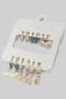 Six Pair Sea Charm Dangle Earrings Set