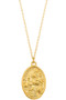 Gold Dipped St. Christopher Necklace. 