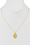 Gold Dipped St. Christopher Necklace. 