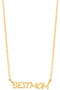Gold Or Sterling Silver Dipped Best Mom Necklace. 