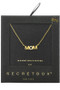 Gold Or Sterling Silver Dipped  Mom Necklace. 