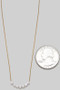 Gold Dipped Dainty Pearl Necklace