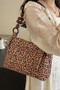 Leopard Shoulder And Tote Flap Bag