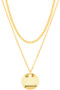 Disc Pendant Necklace Set