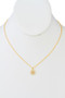 Cz Flower Pendant Dainty Necklace