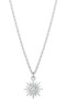 Cz Sun Pendant Dainty Necklace