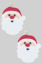 Acrylic Christmas Santa Earrings