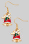 Metal Christmas Bell Earrings