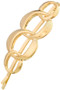 Linked Circle Hair Clip With A Brushed Finish. 