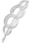 Linked Circle Hair Clip With A Brushed Finish. 