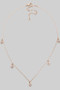 Diamond Drops Dainty Necklace