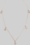 Diamond Drops Dainty Necklace