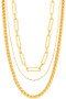 Multi Layered Chain Long Necklace.