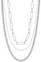 Multi Layered Chain Long Necklace.
