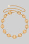 Textured Circle Chain Link Belt
