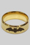 Engraved Bat Band Ring