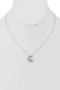 Crescent Moon Pendant Necklace - #RNF1084