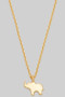 Gold Dipped Elephant Necklace.  - #RSB28590