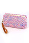 Aztec Pattern Makeup Pouch With Wristlet
