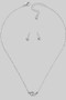 Dainty Heart Link Pendant Necklace Set