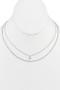 Mini Diamond Pendant Layered Necklace