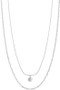 Mini Diamond Pendant Layered Necklace