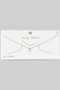 Gold Dipped Moon And Star Pendant Necklace
