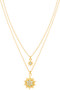 Brass Cz Star Pendant Necklace