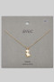 Dainty Brass Dinosaur Pendant Necklace With Pave