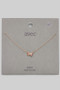 Dainty Brass Bow Pendant Necklace - #IND559