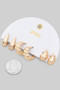 Three Pair Hoop Earring Set - #JEE136