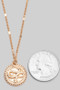 Dainty Snake Coin Pendant Necklace
