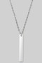 Surgical Steel Bar Pendant Necklace - #GN8206