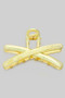 Textured Metal Criss Cross Hair Clip