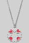 Dainty Pave Heart Pendant Necklace