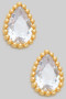 Dainty Teardrop Cz Studs