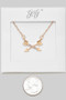 Crossed Arrow Pave Pendant Necklace
