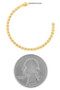 Filigree Chain Hoop Earrings