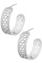 Filigree Chain Hoop Earrings