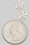 Cz Cluster Stone Stud Earrings